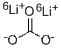 Molecular Structure of 25890-20-4 (Lithium-6 carbonate)